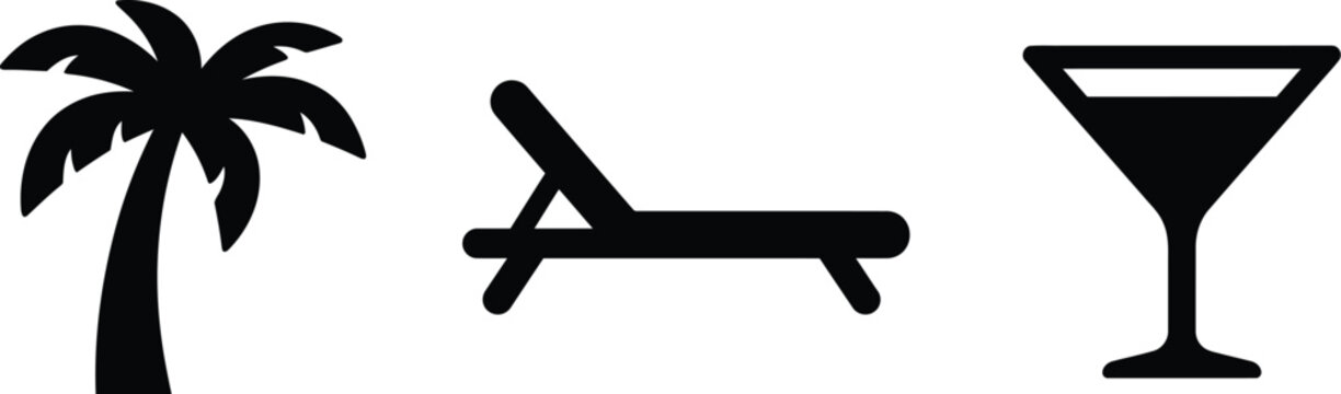 Chair and Table Illustration with 3D Airplane, Aircraft, Travel and Transportation Vector Design
