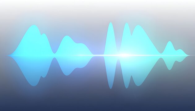 Vibrant sound wave pattern representing audio or musical data visualization with dynamic shapes and glowing glow effects ideal for creative media projects and digital communication concepts