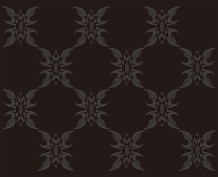 Modern Abstract Batik Floral Geometric Pattern