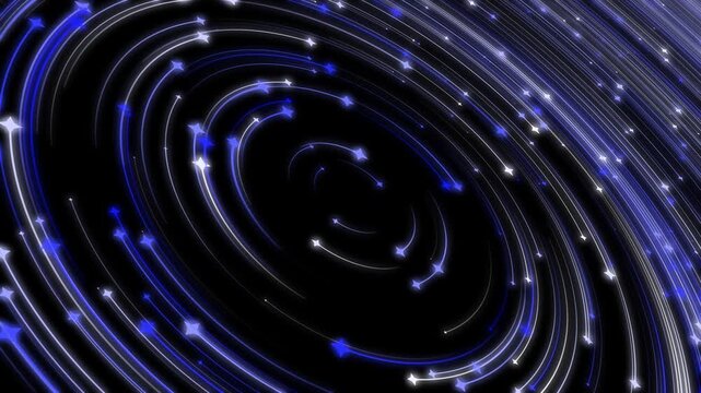 Star Trails Spiral Light Lines Animation