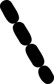 Loading progress bar segmented icon for user interface