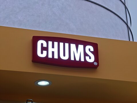 Shanghai,China-Dec.19th 2025: Chums brand logo shop sign