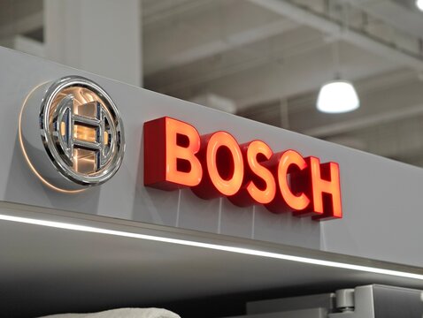 Shanghai,China-Dec.20th 2025: BOSCH brand sign close up
