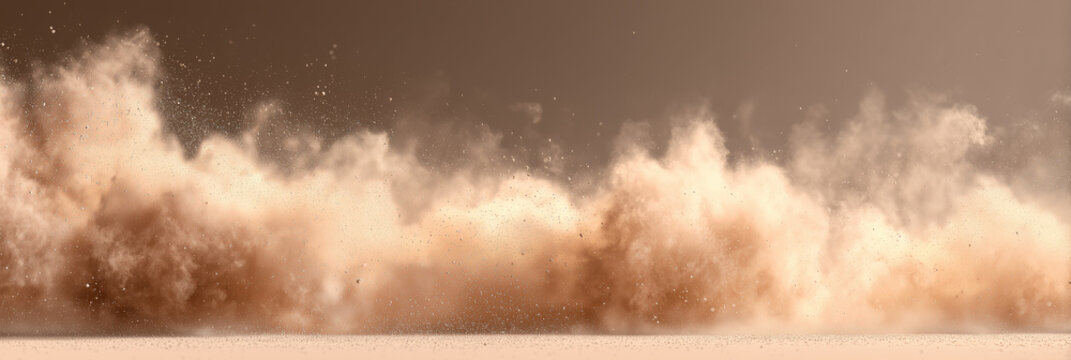 Smoke and glitter particles swirl in light rays, creating stunning visual effects with shimmering dust clouds on isolated dark backdrop