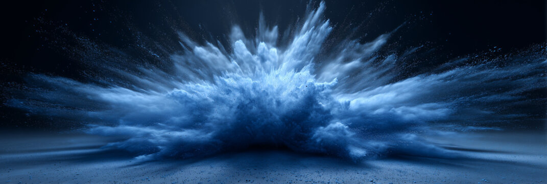Smoke and glitter particles swirl in light rays, creating stunning visual effects with shimmering dust clouds on isolated dark backdrop