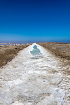 Namibian Salt Pan Landscape