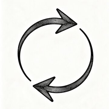 arrow in the circle