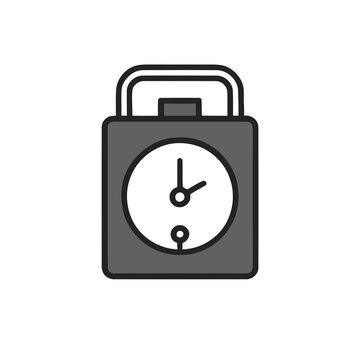 Alarm clock symbol