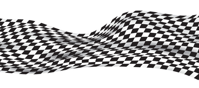 Checkered flag background. Racing flag pattern. 