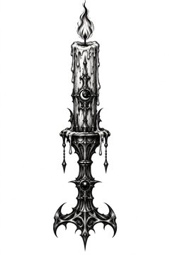 candle gothic design