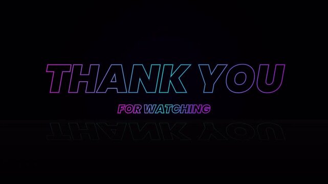 Minimal Dark Neon Typography Animation With Chromatic Glow Effect alpha chanel in 4k video