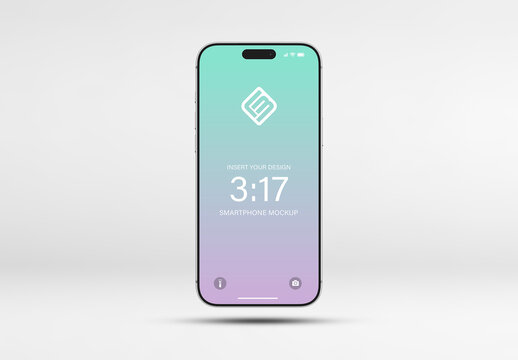 Isolated and Editable Clay Modern Smartphone Mockup
