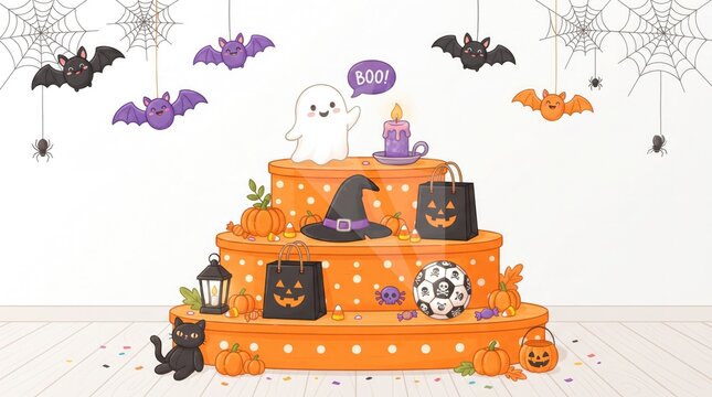 halloween pumpkin cake