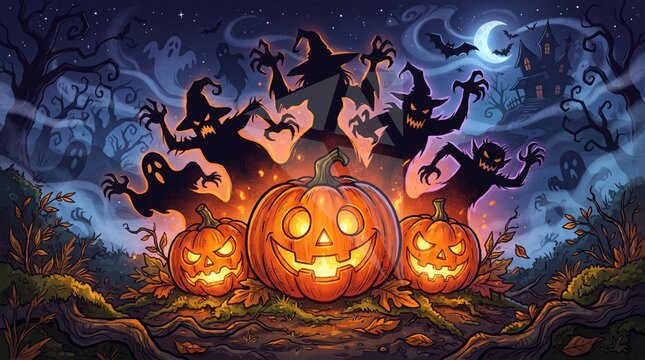 halloween pumpkin background