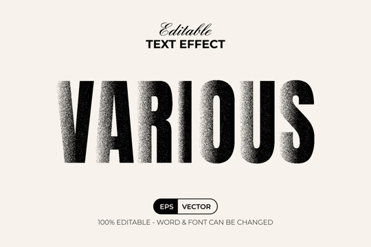 Grain Noise Editable Text Effect Style