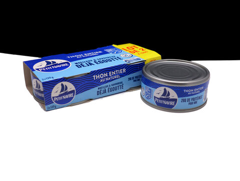 packaging de petites boires de thon  Petit Navire