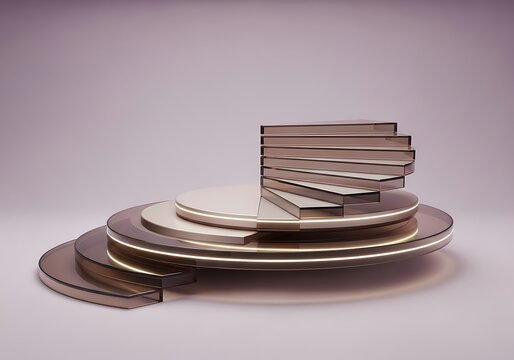 Stacked hard drives with cds on metallic tray