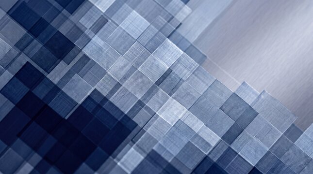 Abstract Geometric Blue Background with Layered Squares