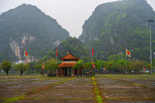 Traditional pavilion at Hoa Lu Ancient Capital in Vietnam