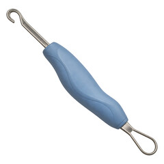 Obraz premium Button hook dressing aid isolated on transparent background