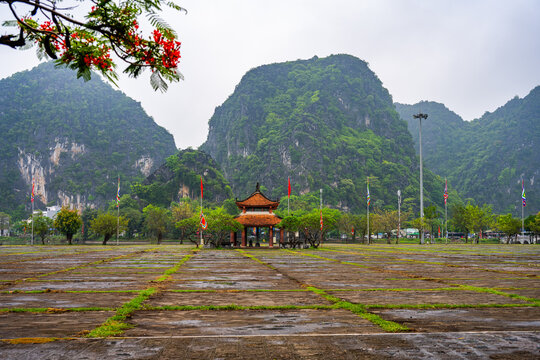 Traditional pavilion at Hoa Lu Ancient Capital in Vietnam
