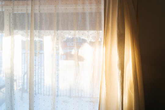 Morning Light Through Window Sheers