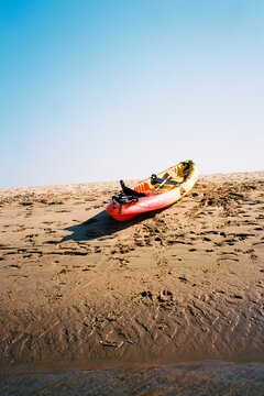 Kayak on Sandy Beach