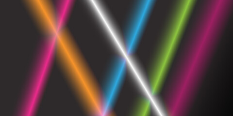 Obraz premium Dark black and Gold mosaic background. Modern dark abstract vector texture.laser beams,Neon abstract lines background features glowing colorful light streaks creating a futuristic abstract design. 