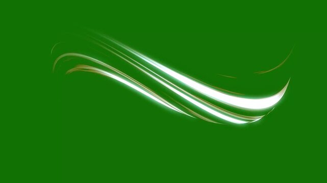 Cold air circulation animation from air conditioner, red flowing white wind ribbons spreading horizontally, ventilation effect, futuristic glowing airflow particles deep green screen background 4K
