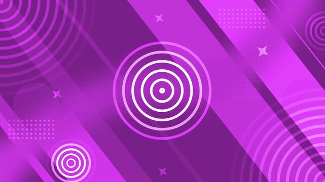 Geometric concentric circles background animation