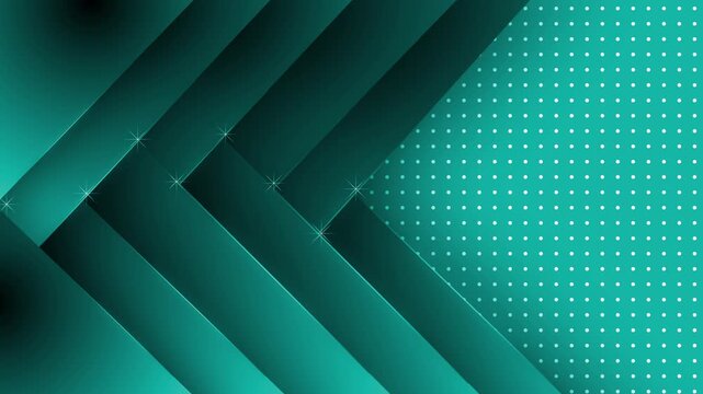 Abstract background with layered diagonal panels dotted pattern and subtle sparkle highlights animation