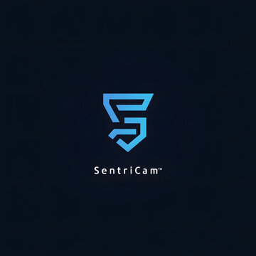 Modern abstract letter s logo design featuring a shield shape for security and technology company branding identity