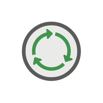 Recycling arrows icon