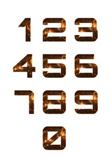 Numbers typography png font set © Rawpixel.com