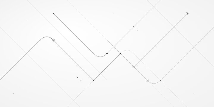 Abstract geometric lines and dots connection pattern