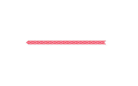 Pink Textured Rope Border Line Vector Illustration Isolated on White Background, Flat Design Decorative Woven Texture Divider Element for Frame Border, Abstract Thin Braided Shape Graphic for Banner C