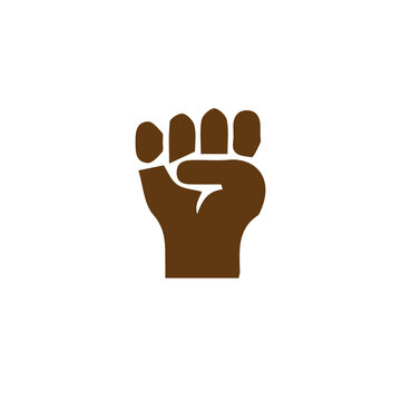 Raised Fist Power and Strength Symbol Icon