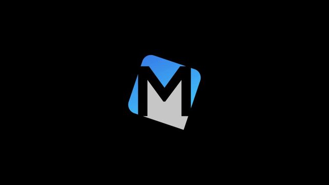Modern Letter M Logo Animation for Corporate Brand Identity