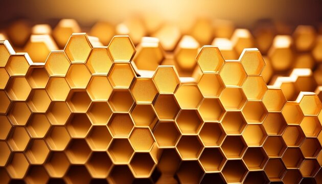 golden honeycomb a close up look at nature s hexagonal marvel