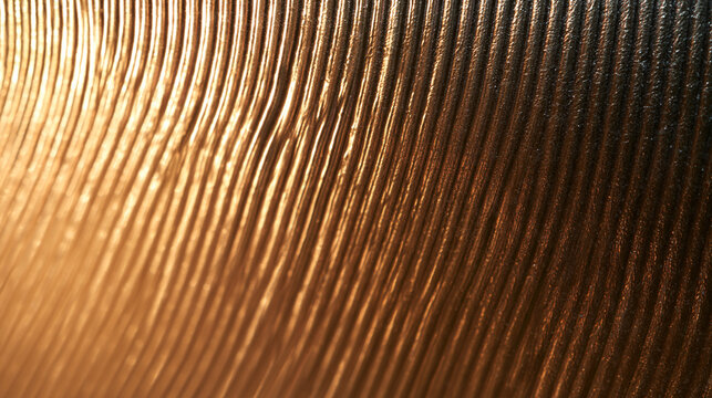Abstract Bronze Corrugated Metallic Texture Background