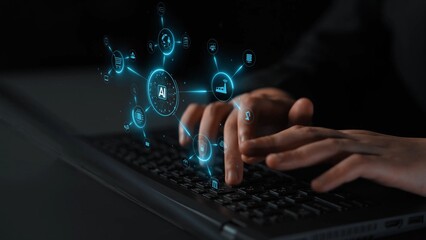 AI network system connects data, security, communication, and intelligence. AI network system...