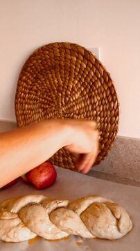 Celebrating Rosh Hashana with apple and honey