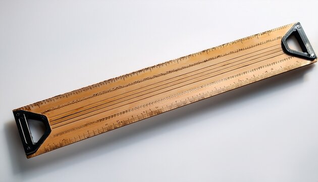 carpentry square tool on bright clean white surface