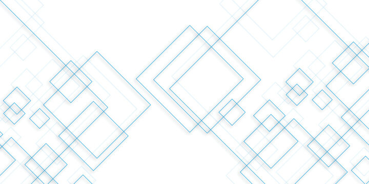 Geometric Abstract Minimalist Line Background With Interlocking Rectangles And Diamond Shapes, Modern Luxury Pattern Design, Clean White Space, Elegant Contemporary Vector Art For Banner