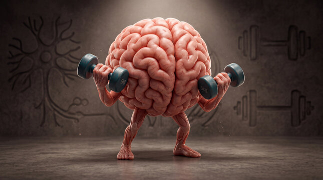 3D Brain Lifting Dumbbells as a Mental Fitness and Cognitive Training Concept