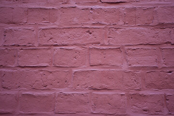 Ściana z różowo-jagodowej cegły. A wall of pinkish-berry-colored brick. © 123108 Aneta
