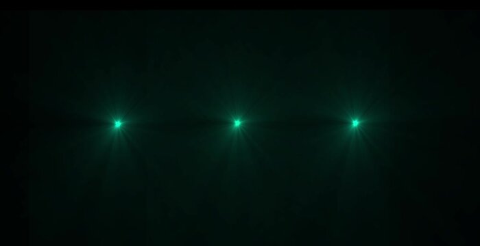 Abstract loop center glow multicolored star optical lens flares shine light animation on black background. 4K dynamic kinetic bright star light rays ..`