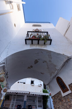 Old city gate in the historic centre of Moj&aacute;car, Almer&iacute;a, Andalusia, Spain