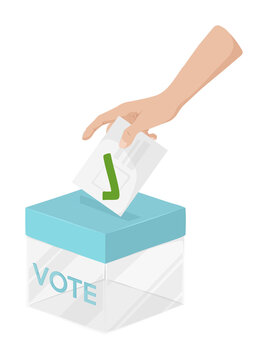PNG Voting ballot box illustration on transparent background