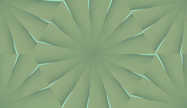 Dynamic Starburst Pattern in Green Hues.
